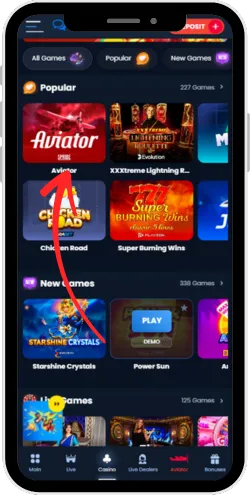 Aviator Find the game