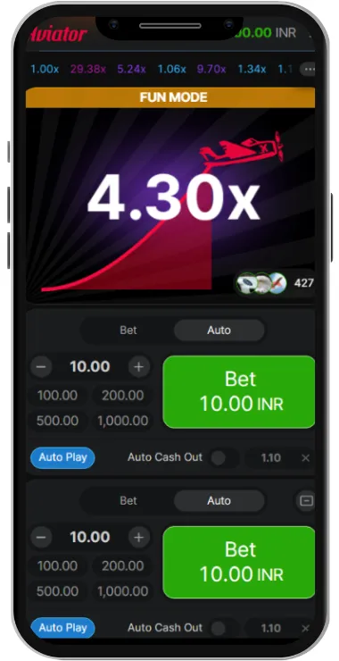 Aviator win at 4.30x multiplier